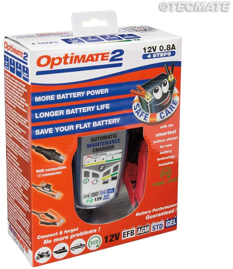 TM-421, 4-step 12V 0.8A Battery charger-maintainer