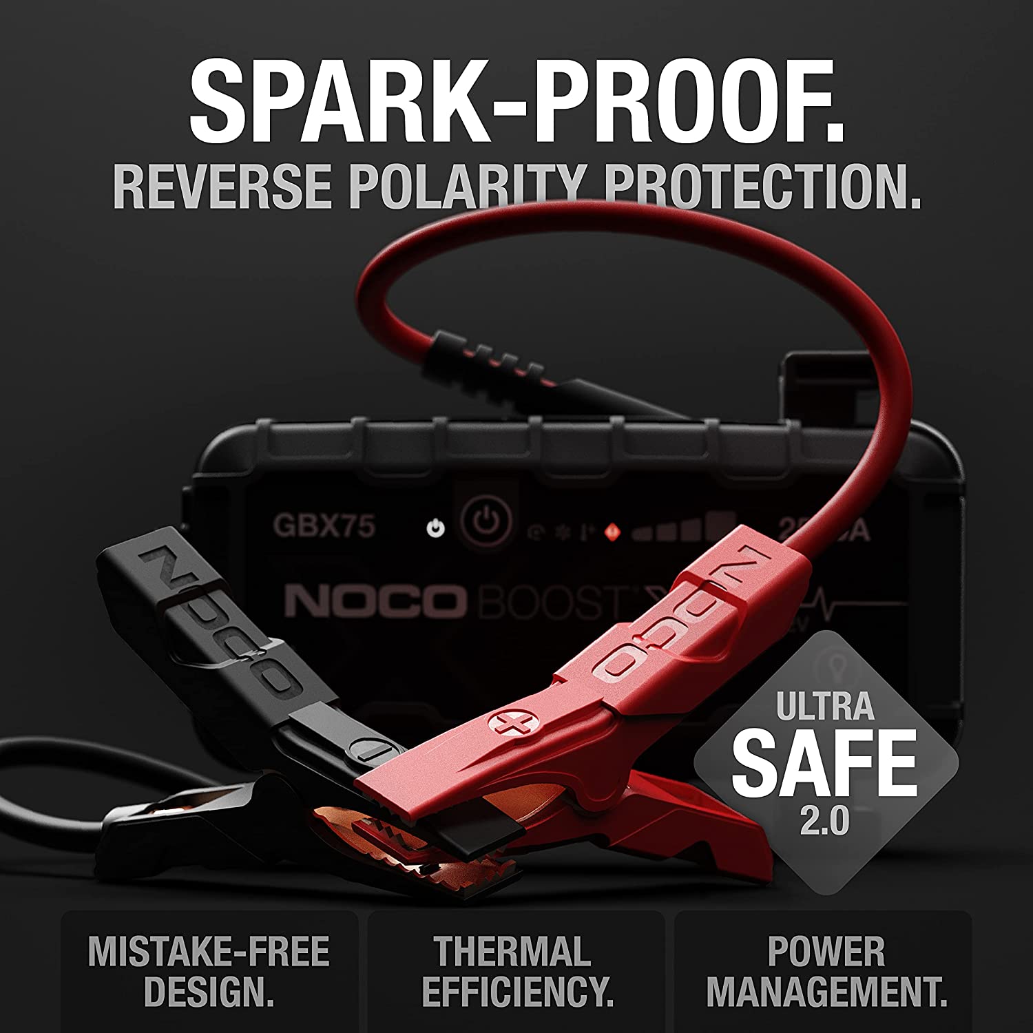 NOCO Boost Pro GB150 3000A 12V Booster Batterie Voiture Lithium UltraSafe,  Chargeur Batterie Portable USB et Câbles de Démarrage pour Moteurs à