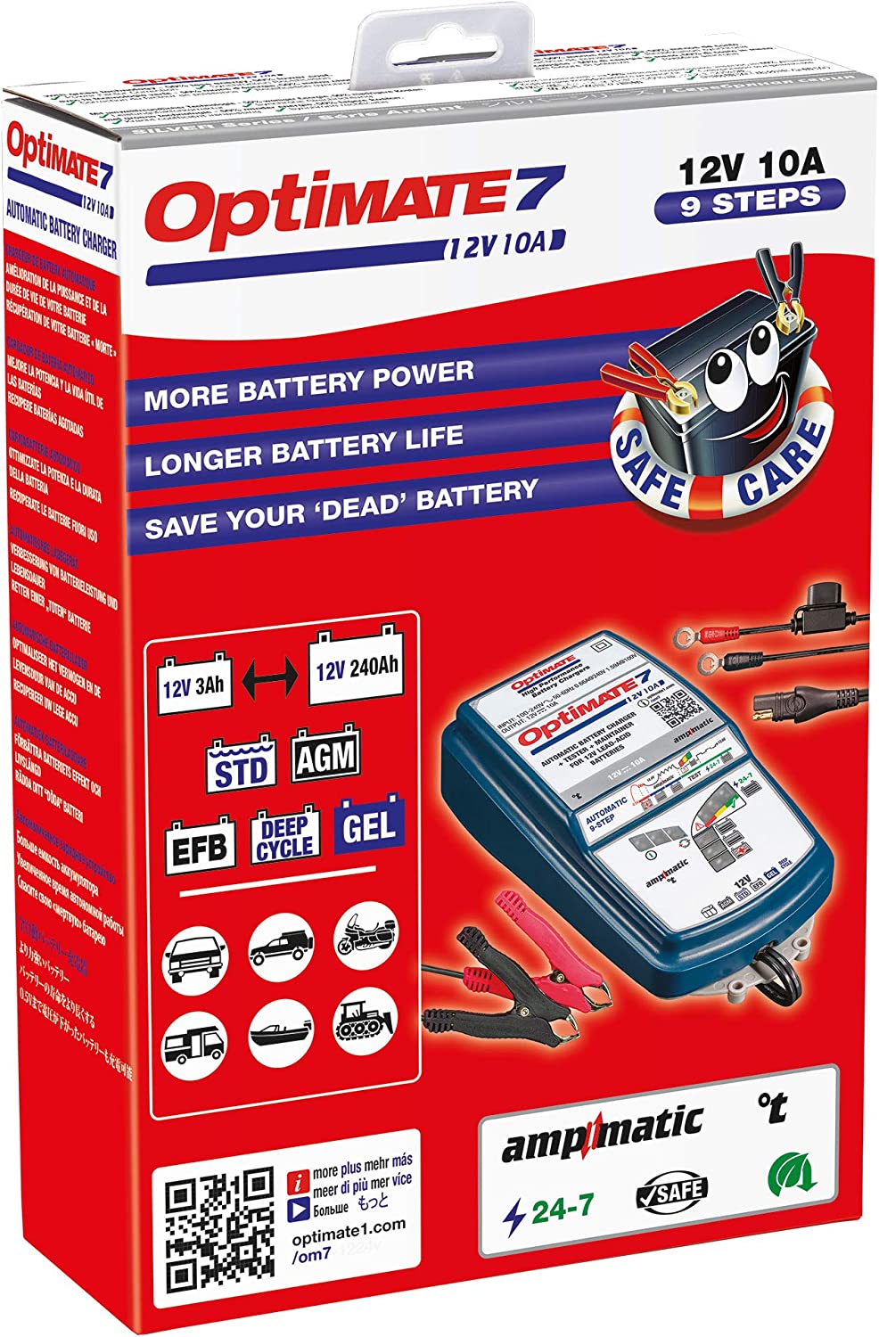12V 10A Sealed Battery Saving Charger & maintainer