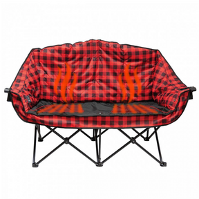 Double heated chair red