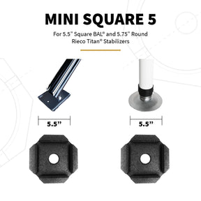 SnapPad Mini Square 5" 4-Pack