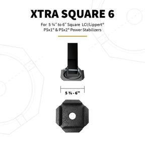 Paquete de 4 SnapPad XTRA Square 6 